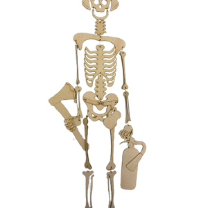 Gravírozott Életnagyságú Csontváz � tűzoltó - otthon & életmód - dekoráció - halloween - halloweeni dekoráció - Meska.hu