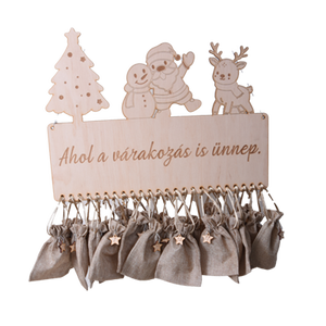 Adventi naptár � egyedi névvel felirattal - karácsony - adventi díszek - adventi naptár - Meska.hu
