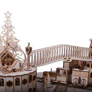 Gravírozott adventi kalendárium-vonat - karácsony - adventi díszek - adventi naptár - Meska.hu