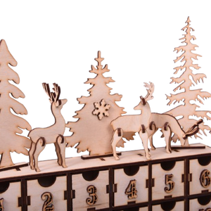 Gravírozott egyedi Adventi kalendárium � erdő - karácsony - adventi díszek - adventi naptár - Meska.hu