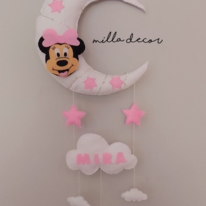Éjjeli fény babaszoba/ gyerekszoba dekoráció ajtóra vagy falra akasztható névvel és led fénnyel (Minnie és Mickey) - otthon & életmód - lámpa - hangulatlámpa - Meska.hu