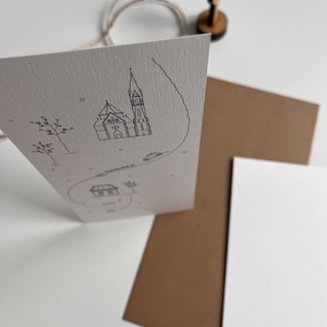Esküvői meghívó egyedi grafikával - esküvő - meghívó & kártya - meghívó - Meska.hu