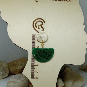 Smaragd Holdfény, Ékszer, Fülbevaló, Lógó fülbevaló, Ékszerkészítés, MESKA
