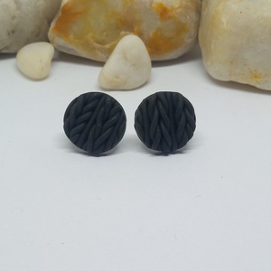 Kötött mintás bedugós fülbevaló , Ékszer, Fülbevaló, Klipsz, Ékszerkészítés, MESKA