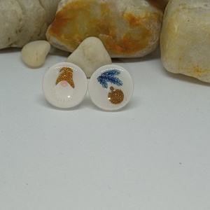 Manó mintás bedugós fülbevaló , Ékszer, Fülbevaló, Klipsz, Ékszerkészítés, MESKA