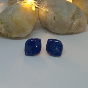 Karácsonyi mintás bedugós fülbevaló , Ékszer, Fülbevaló, Klipsz, Ékszerkészítés, MESKA