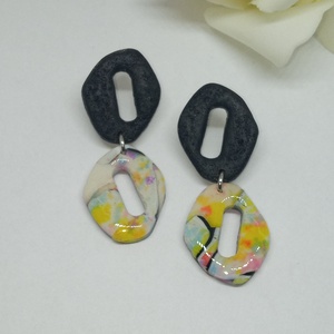 Cirmos,színes fülbevaló  - Meska.hu