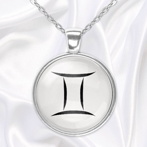 Ikrek csillagjegy - horoszkópos medál - ékszer - nyaklánc - medálos nyaklánc - Meska.hu