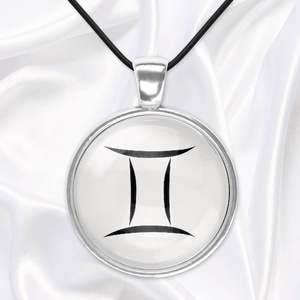 Ikrek csillagjegy - horoszkópos medál - ékszer - nyaklánc - medálos nyaklánc - Meska.hu