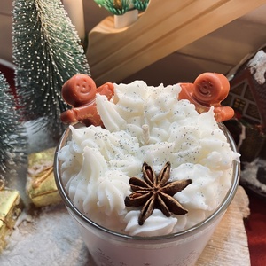 Karácsonyi illatgyertya - karácsony - karácsonyi lakásdekoráció - karácsonyi illatgyertya, mécses - Meska.hu