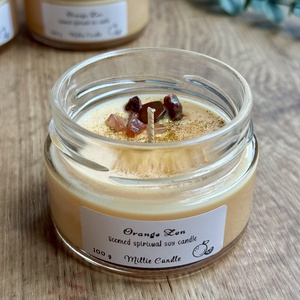 Orange Zen � kézműves szójagyertya, Otthon & Életmód, Gyertya, illat, aroma, Gyertya, Gyertya-, mécseskészítés, MESKA