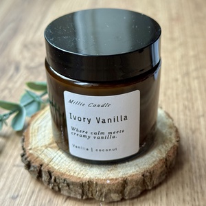 Ivory Vanilla - kézműves szójagyertya 50/100 g, Otthon & Életmód, Gyertya, illat, aroma, Gyertya, Gyertya-, mécseskészítés, MESKA