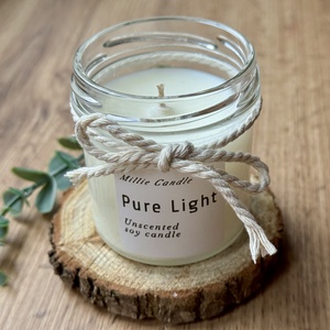 Pure Light illatmentes szójagyertya, Otthon & Életmód, Gyertya, illat, aroma, Gyertya, Gyertya-, mécseskészítés, MESKA