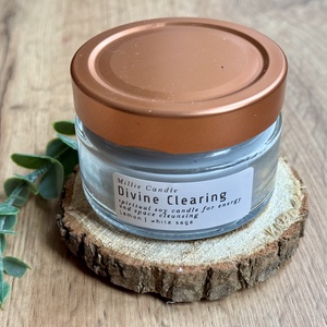 Divine Clearing - kézműves szójagyertya, Otthon & Életmód, Gyertya, illat, aroma, Gyertya, Gyertya-, mécseskészítés, MESKA