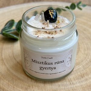 Misztikus rúna gyertya, Otthon & Életmód, Gyertya, illat, aroma, Gyertya, Gyertya-, mécseskészítés, MESKA