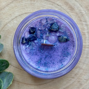 Stay Calm ásványgyertya - otthon & életmód - gyertya, illat, aroma - gyertya - Meska.hu