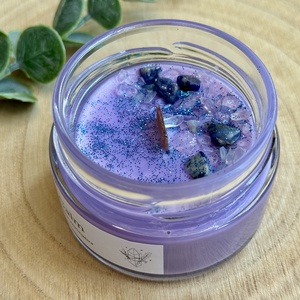 Stay Calm ásványgyertya - otthon & életmód - gyertya, illat, aroma - gyertya - Meska.hu