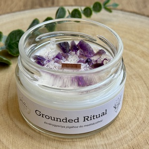 Grounded Ritual ásványgyertya, Otthon & Életmód, Gyertya, illat, aroma, Gyertya, Gyertya-, mécseskészítés, MESKA