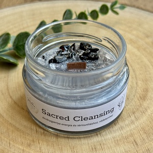 Sacred Cleansing ásványgyertya, Otthon & Életmód, Gyertya, illat, aroma, Gyertya, Gyertya-, mécseskészítés, MESKA