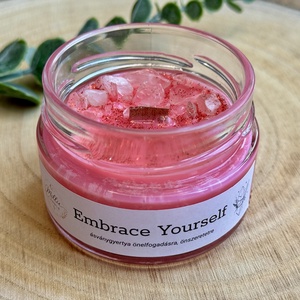 Embrace Yourself ásványgyertya, Otthon & Életmód, Gyertya, illat, aroma, Gyertya, Gyertya-, mécseskészítés, MESKA
