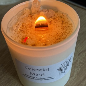 Celestial Mind spirituális ásványgyertya - otthon & életmód - gyertya, illat, aroma - gyertya - Meska.hu