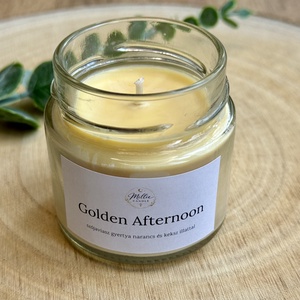 Golden Afternoon gyertya, Otthon & Életmód, Gyertya, illat, aroma, Gyertya, Gyertya-, mécseskészítés, MESKA