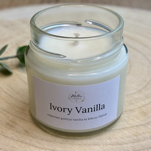 Ivory Vanilla gyertya, Otthon & Életmód, Gyertya, illat, aroma, Gyertya, Gyertya-, mécseskészítés, MESKA