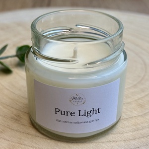 Pure Light illatmentes gyertya, Otthon & Életmód, Gyertya, illat, aroma, Gyertya, Gyertya-, mécseskészítés, MESKA