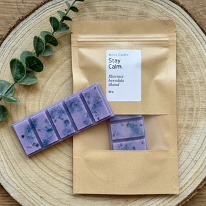 Stay Calm illatviasz, Otthon & Életmód, Gyertya, illat, aroma, Illatviasz, Gyertya-, mécseskészítés, A Stay Calm illatviasz a nyugodt, kiegyensúlyozott hangulat megteremtésére készült. A lágy levendul..., MESKA