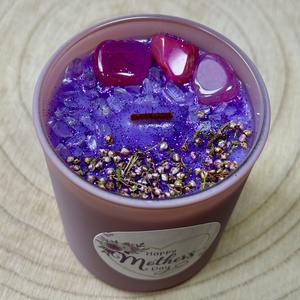 Happy Mother�s Day ásványgyertya - otthon & életmód - gyertya, illat, aroma - gyertya - Meska.hu