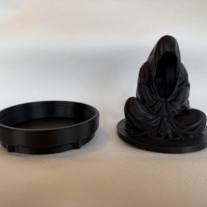 Meditáló halál mécses tartó - otthon & életmód - gyertya, illat, aroma - mécses és mécsestartó - Meska.hu