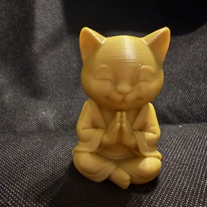 Meditáló macska szerzetes - Meska.hu