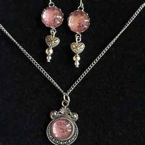 Rózsaszín fény  - ékszer - ékszerszett - Meska.hu