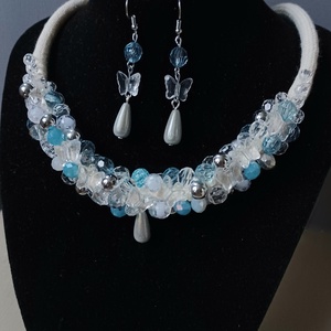 Fagyos pillangók - ékszer - ékszerszett - Meska.hu