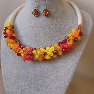 Őszi avar - ékszer - ékszerszett - Meska.hu