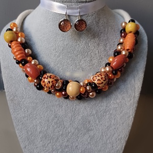 Afrika, Ékszer, Ékszerszett, Gyöngyfűzés, gyöngyhímzés, MESKA