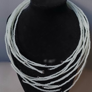 Neon nyaktekercs , Ékszer, Nyaklánc, Gyöngyös nyaklánc, Gyöngyfűzés, gyöngyhímzés, MESKA