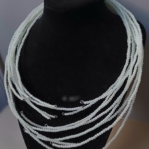 Neon nyaktekercs  - ékszer - nyaklánc - gyöngyös nyaklánc - Meska.hu