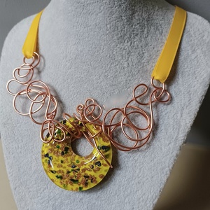 táncoló napkorong - ékszer - nyaklánc - medál - Meska.hu