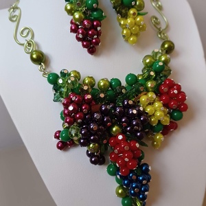 Szőlőlugas - ékszer - ékszerszett - Meska.hu