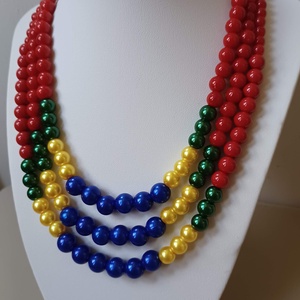 bujáki kaláris - ékszer - nyaklánc - gyöngyös nyaklánc - Meska.hu