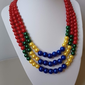 bujáki kaláris - ékszer - nyaklánc - gyöngyös nyaklánc - Meska.hu