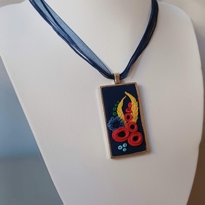 Újragondolt bujáki színek - ékszer - nyaklánc - medálos nyaklánc - Meska.hu