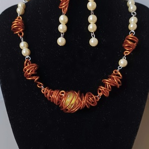 Tekerem narancsos..  - ékszer - ékszerszett - Meska.hu