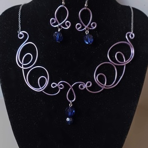 Tekertem lilás - ékszer - ékszerszett - Meska.hu