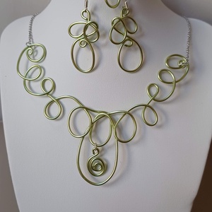 Tekerem zöldben - ékszer - ékszerszett - Meska.hu