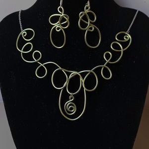 Tekerem zöldben - ékszer - ékszerszett - Meska.hu