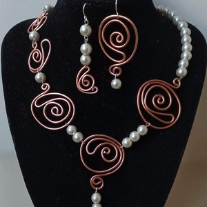 Tekerem krémben - ékszer - ékszerszett - Meska.hu