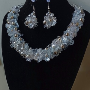 Kristályvirág - ékszer - ékszerszett - Meska.hu