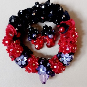 Bíbor árnyék - ékszer - ékszerszett - Meska.hu